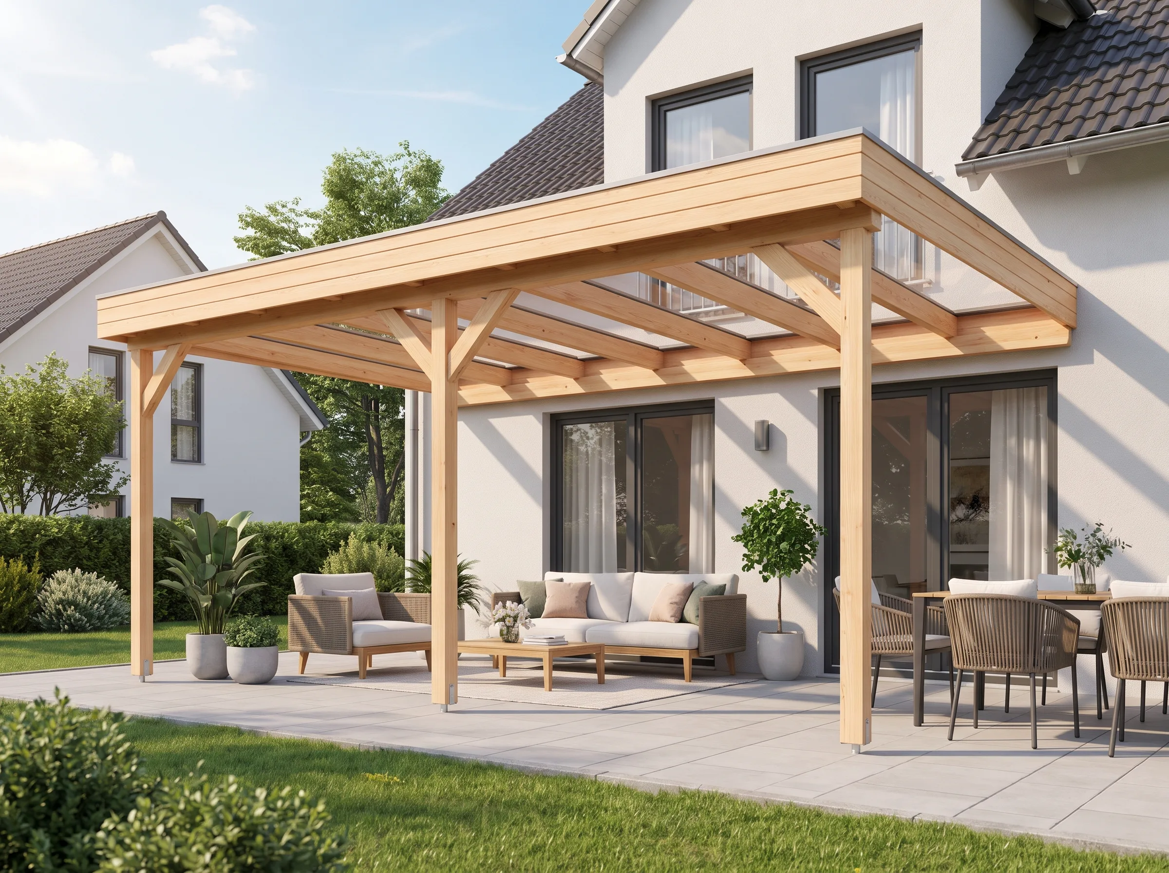 Terrassenüberdachung selber bauen: Komplettanleitung